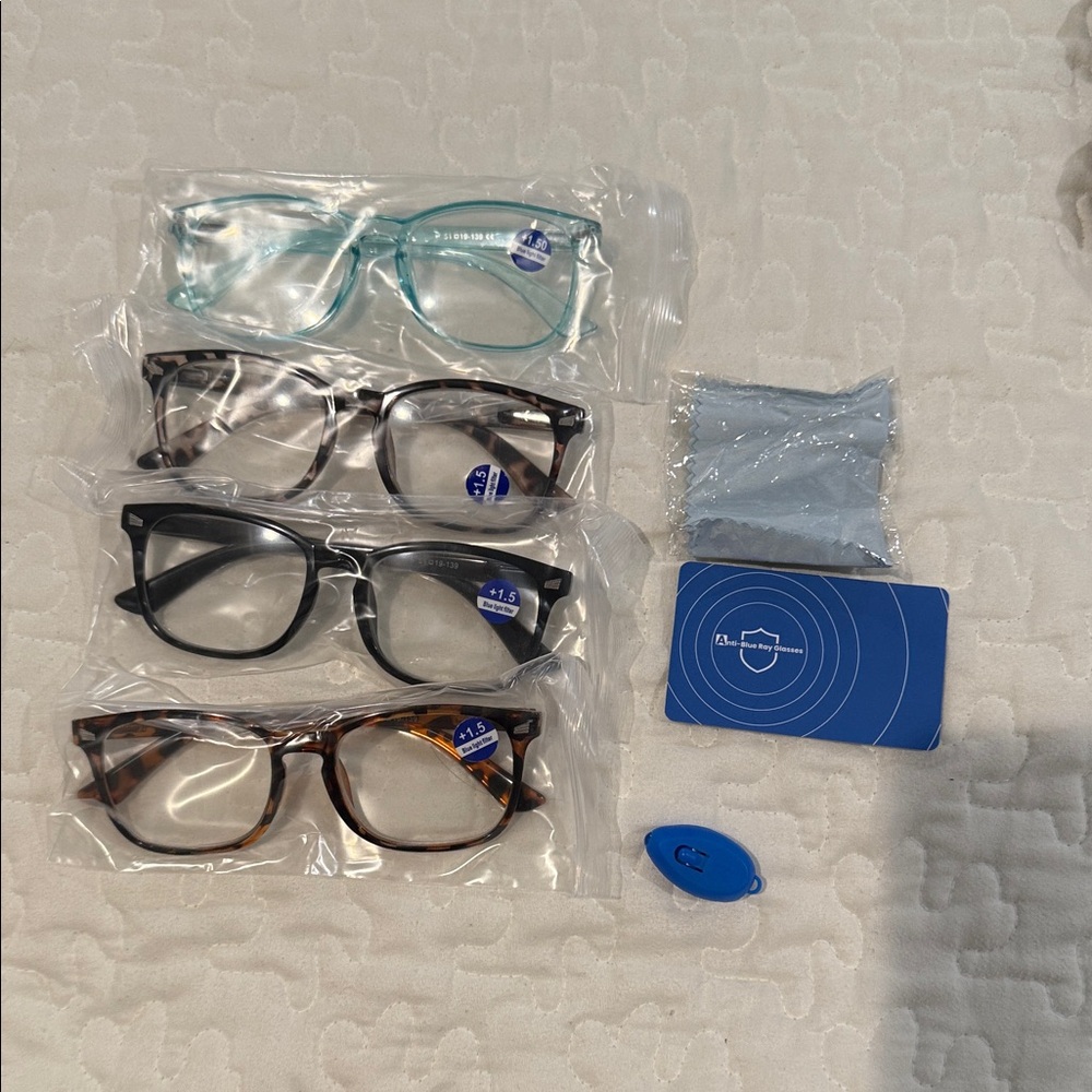 Set of Four Blue Light Glasses